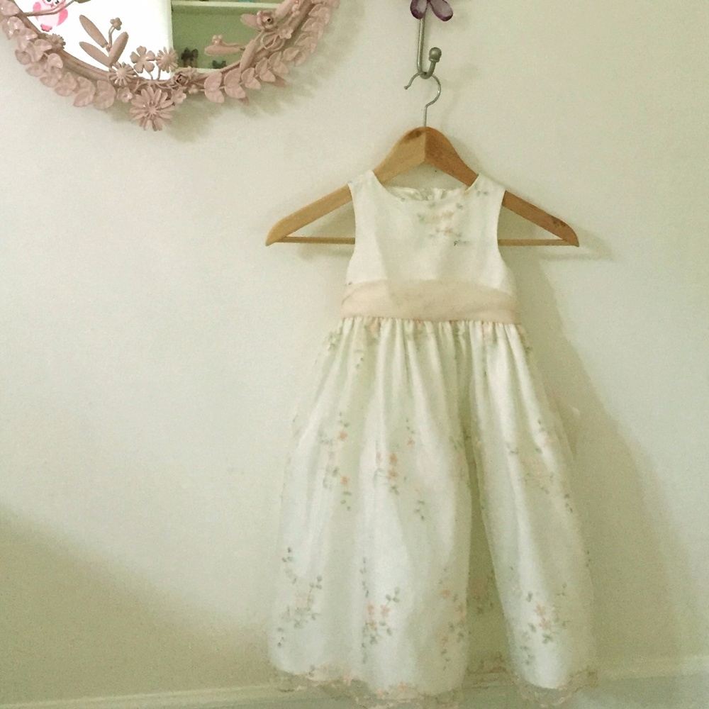 Cinderella Embroidered Flower Organza Dress (3T)